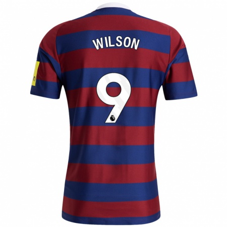 Kandiny Niño Camiseta Callum Wilson #9 Burdeos Azul Marino 2ª Equipación 2024/25 La Camisa Chile