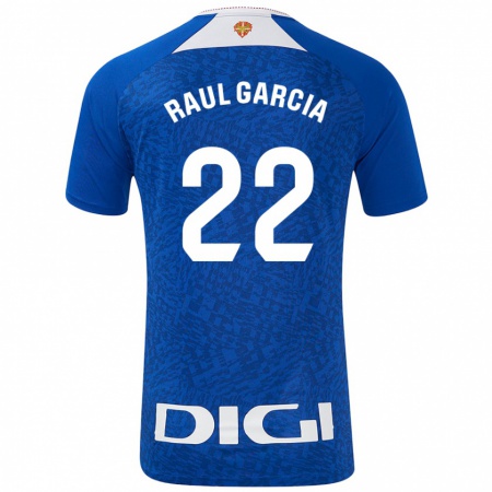 Kandiny Niño Camiseta Raúl García #22 Azul Real 2ª Equipación 2024/25 La Camisa Chile