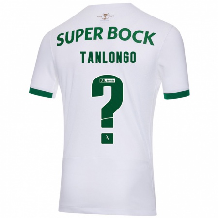 Kandiny Niño Camiseta Mateo Tanlongo #0 Blanco Verde 2ª Equipación 2024/25 La Camisa Chile