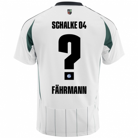 Kandiny Niño Camiseta Ralf Fährmann #0 Blanco Verde 2ª Equipación 2024/25 La Camisa Chile