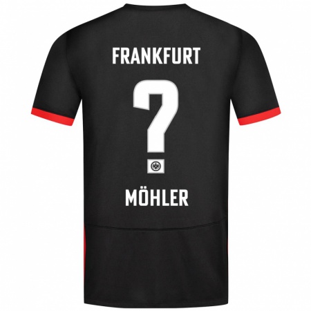 Kandiny Niño Camiseta Emil Möhler #0 Negro 2ª Equipación 2024/25 La Camisa Chile