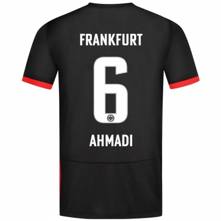 Kandiny Niño Camiseta Shayan Ahmadi #6 Negro 2ª Equipación 2024/25 La Camisa Chile