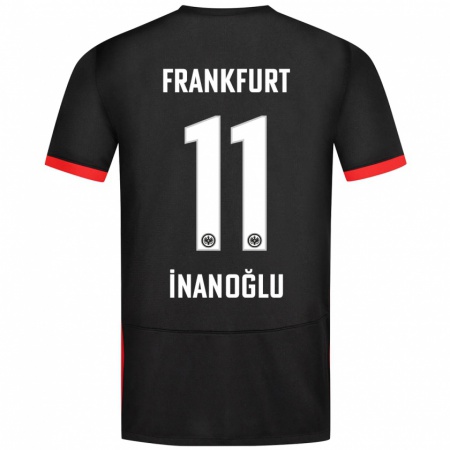 Kandiny Niño Camiseta Kaan İnanoğlu #11 Negro 2ª Equipación 2024/25 La Camisa Chile