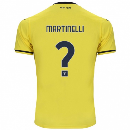 Kandiny Niño Camiseta Leonardo Martinelli #0 Amarillo 2ª Equipación 2024/25 La Camisa Chile