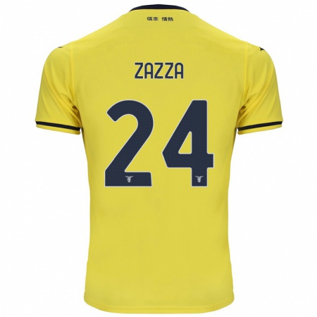 Kandiny Niño Camiseta Matteo Zazza #24 Amarillo 2ª Equipación 2024/25 La Camisa Chile