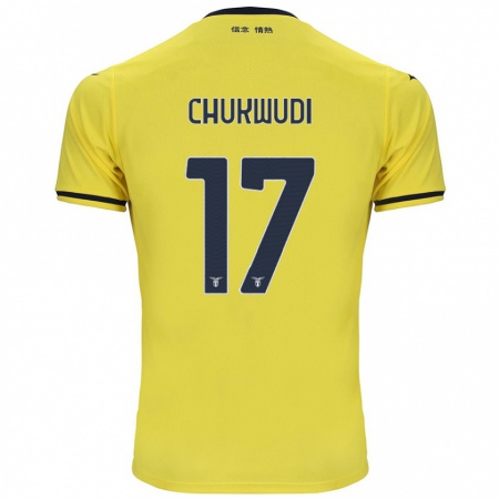 Kandiny Niño Camiseta Ogonna Chukwudi #17 Amarillo 2ª Equipación 2024/25 La Camisa Chile