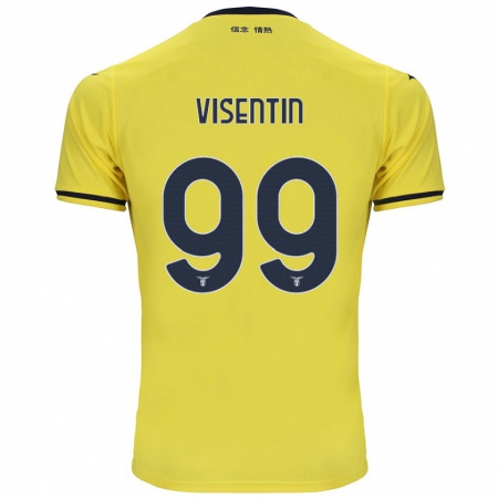 Kandiny Niño Camiseta Noemi Visentin #99 Amarillo 2ª Equipación 2024/25 La Camisa Chile