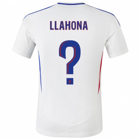 Kandiny Hombre Camiseta Yann Llahona #0 Blanco Azul 1ª Equipación 2024/25 La Camisa Chile