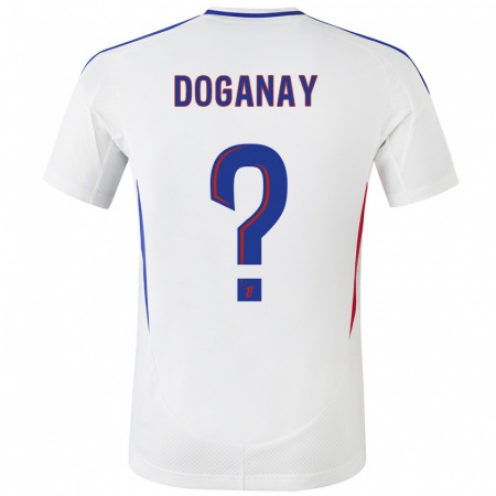 Kandiny Hombre Camiseta Kenan Doganay #0 Blanco Azul 1ª Equipación 2024/25 La Camisa Chile