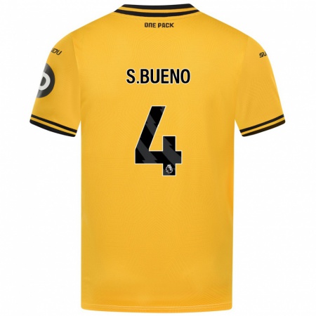 Kandiny Hombre Camiseta Santiago Bueno #4 Amarillo 1ª Equipación 2024/25 La Camisa Chile