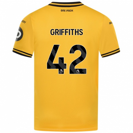 Kandiny Hombre Camiseta Harvey Griffiths #42 Amarillo 1ª Equipación 2024/25 La Camisa Chile