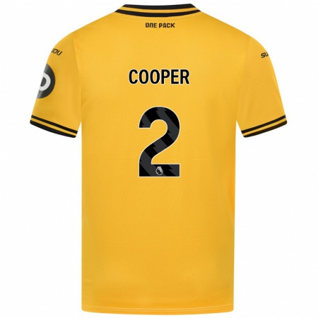 Kandiny Hombre Camiseta Laura Cooper #2 Amarillo 1ª Equipación 2024/25 La Camisa Chile