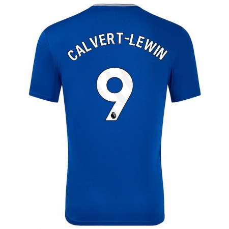 Kandiny Hombre Camiseta Dominic Calvert-Lewin #9 Azul Con 1ª Equipación 2024/25 La Camisa Chile