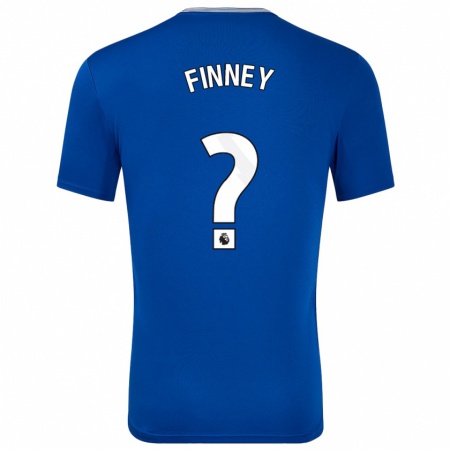 Kandiny Hombre Camiseta George Finney #0 Azul Con 1ª Equipación 2024/25 La Camisa Chile