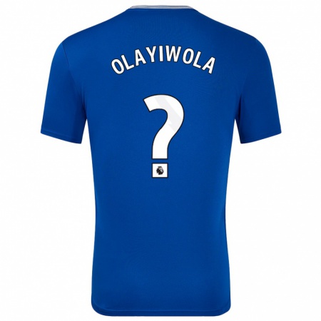 Kandiny Hombre Camiseta Malik Olayiwola #0 Azul Con 1ª Equipación 2024/25 La Camisa Chile