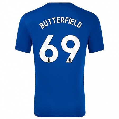 Kandiny Hombre Camiseta Luke Butterfield #69 Azul Con 1ª Equipación 2024/25 La Camisa Chile