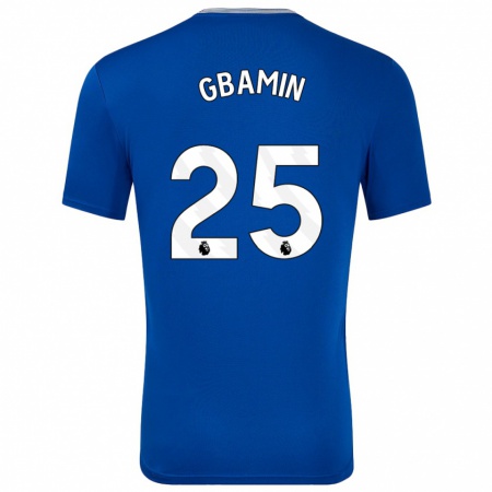 Kandiny Hombre Camiseta Jean-Philippe Gbamin #25 Azul Con 1ª Equipación 2024/25 La Camisa Chile