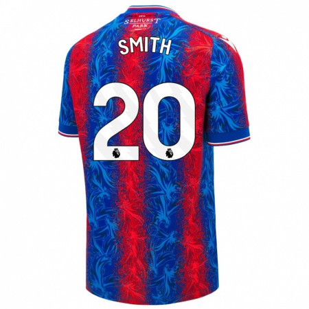 Kandiny Hombre Camiseta Hope Smith #20 Rayas Rojas Y Azules 1ª Equipación 2024/25 La Camisa Chile