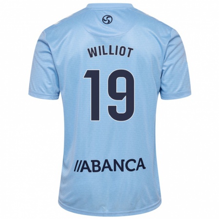 Kandiny Hombre Camiseta Williot Swedberg #19 Azul Cielo 1ª Equipación 2024/25 La Camisa Chile