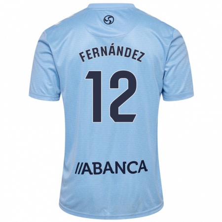 Kandiny Hombre Camiseta Manu Fernández #12 Azul Cielo 1ª Equipación 2024/25 La Camisa Chile