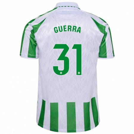 Kandiny Hombre Camiseta Ana Guerra Morcillo #31 Verde Rayas Blancas 1ª Equipación 2024/25 La Camisa Chile