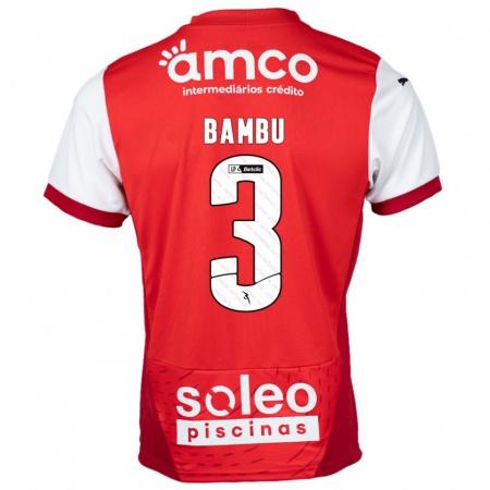 Kandiny Hombre Camiseta Robson Bambu #3 Rojo Blanco 1ª Equipación 2024/25 La Camisa Chile