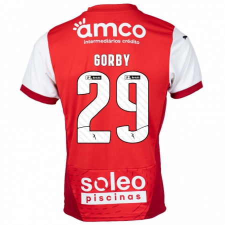 Kandiny Hombre Camiseta Gorby #29 Rojo Blanco 1ª Equipación 2024/25 La Camisa Chile