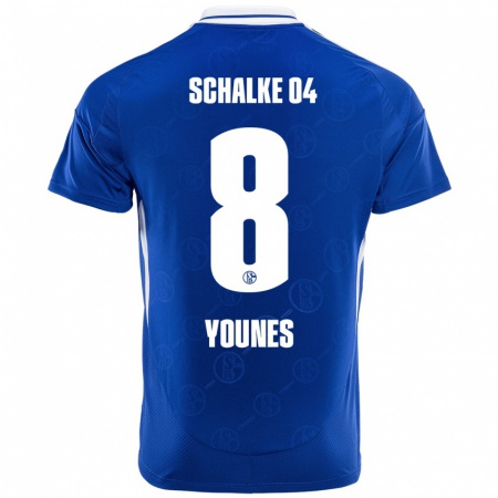 Kandiny Hombre Camiseta Amin Younes #8 Azul Real 1ª Equipación 2024/25 La Camisa Chile