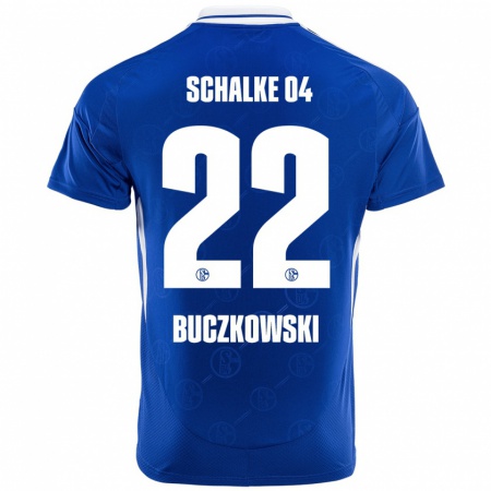 Kandiny Hombre Camiseta Philip Buczkowski #22 Azul Real 1ª Equipación 2024/25 La Camisa Chile