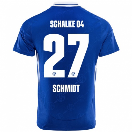 Kandiny Hombre Camiseta Tim Schmidt #27 Azul Real 1ª Equipación 2024/25 La Camisa Chile