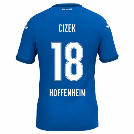 Kandiny Hombre Camiseta Krystof Cizek #18 Azul Real 1ª Equipación 2024/25 La Camisa Chile