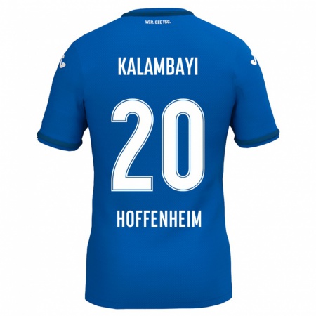 Kandiny Hombre Camiseta Simon Kalambayi #20 Azul Real 1ª Equipación 2024/25 La Camisa Chile