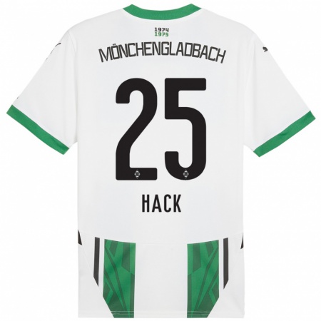 Kandiny Hombre Camiseta Robin Hack #25 Blanco Verde 1ª Equipación 2024/25 La Camisa Chile