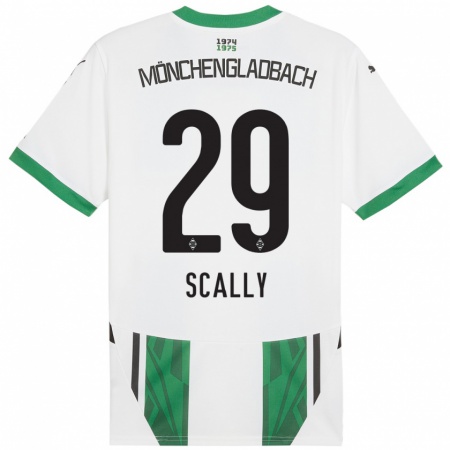 Kandiny Hombre Camiseta Joe Scally #29 Blanco Verde 1ª Equipación 2024/25 La Camisa Chile