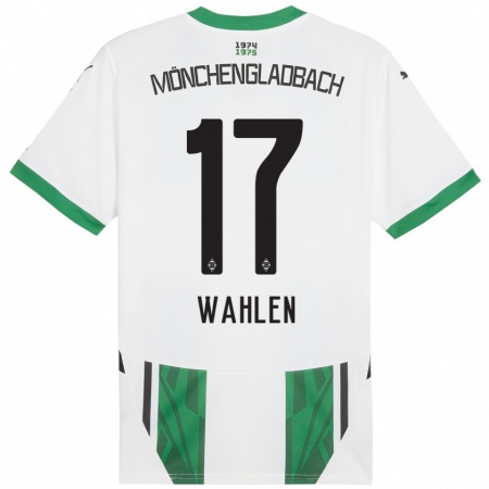 Kandiny Hombre Camiseta Vanessa Wahlen #17 Blanco Verde 1ª Equipación 2024/25 La Camisa Chile