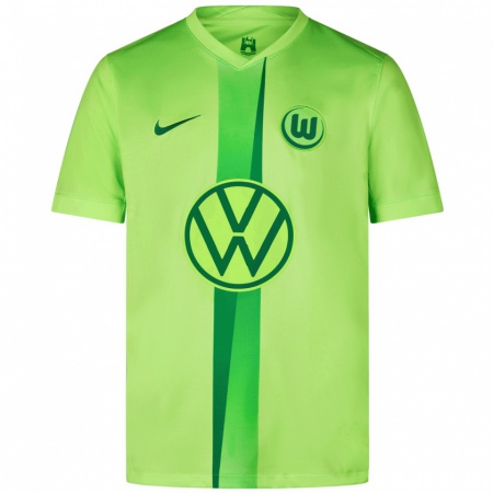 Kandiny Hombre Camiseta Saido Baldé #19 Verde Fluorescente 1ª Equipación 2024/25 La Camisa Chile