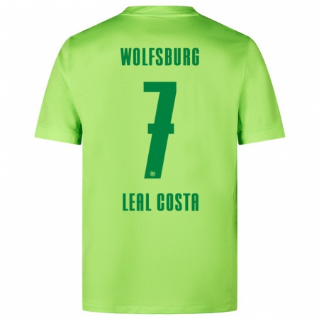 Kandiny Hombre Camiseta David Leal Costa #7 Verde Fluorescente 1ª Equipación 2024/25 La Camisa Chile