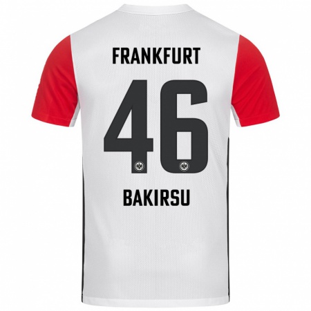 Kandiny Hombre Camiseta Hüseyin Bakirsu #46 Blanco Rojo 1ª Equipación 2024/25 La Camisa Chile