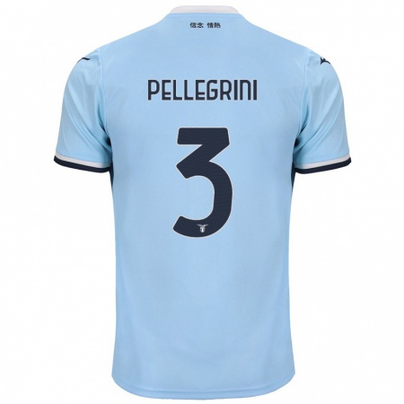 Kandiny Hombre Camiseta Luca Pellegrini #3 Azul 1ª Equipación 2024/25 La Camisa Chile