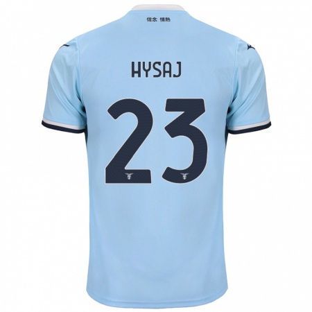 Kandiny Hombre Camiseta Elseid Hysaj #23 Azul 1ª Equipación 2024/25 La Camisa Chile