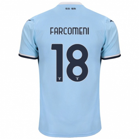 Kandiny Hombre Camiseta Valerio Farcomeni #18 Azul 1ª Equipación 2024/25 La Camisa Chile