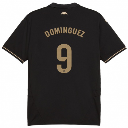 Kandiny Hombre Camiseta Mario Dominguez #9 Negro 2ª Equipación 2024/25 La Camisa Chile