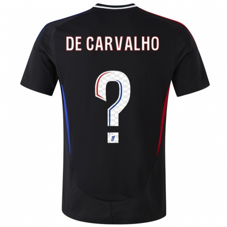 Kandiny Hombre Camiseta Mathys De Carvalho #0 Negro 2ª Equipación 2024/25 La Camisa Chile