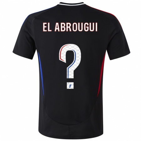 Kandiny Hombre Camiseta Wassim El Abrougui #0 Negro 2ª Equipación 2024/25 La Camisa Chile