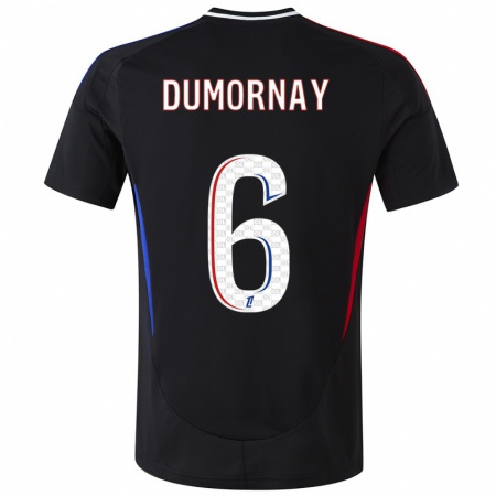 Kandiny Hombre Camiseta Melchie Dumornay #6 Negro 2ª Equipación 2024/25 La Camisa Chile