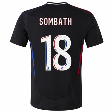 Kandiny Hombre Camiseta Alice Sombath #18 Negro 2ª Equipación 2024/25 La Camisa Chile