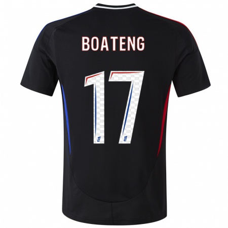 Kandiny Hombre Camiseta Jerome Boateng #17 Negro 2ª Equipación 2024/25 La Camisa Chile