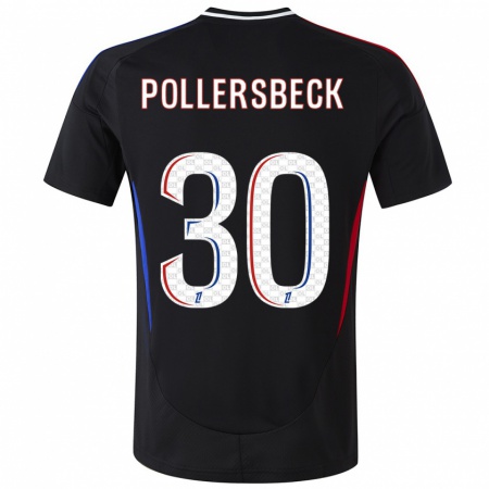 Kandiny Hombre Camiseta Julian Pollersbeck #30 Negro 2ª Equipación 2024/25 La Camisa Chile