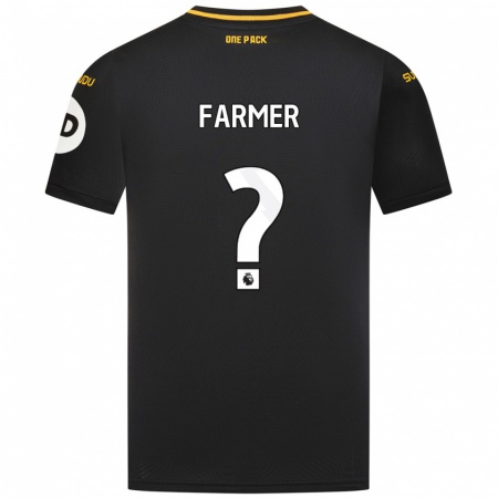 Kandiny Hombre Camiseta Owen Farmer #0 Negro 2ª Equipación 2024/25 La Camisa Chile