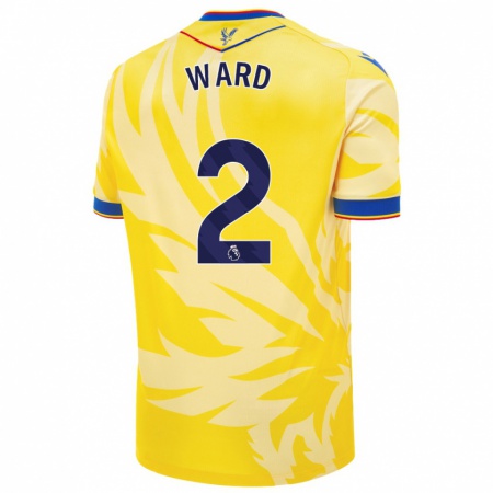 Kandiny Hombre Camiseta Joel Ward #2 Amarillo 2ª Equipación 2024/25 La Camisa Chile